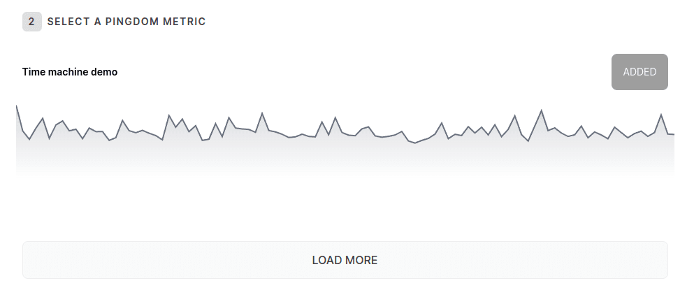 Pingdom checks selection